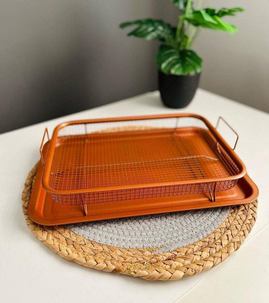 صنية تحمير وتصفية الزيت 2*1 | 2-in-1 Roasting & Oil Draining Tray