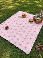 مفارش البيكنك التريند - تصميم الكرز والفيونكة الوردي | Trendy Picnic Blankets - Cherry & Pink Bow Design