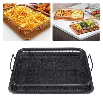 صنية تحمير وتصفية الزيت 2*1 | 2-in-1 Roasting & Oil Draining Tray