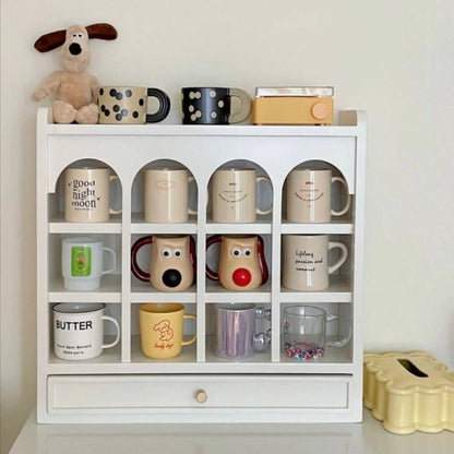 بيت المجات الملكي بدرج | Royal Mug House with  Drawer