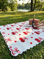 مفارش البيكنك التريند - تصميم الكرز والفيونكة الوردي | Trendy Picnic Blankets - Cherry & Pink Bow Design
