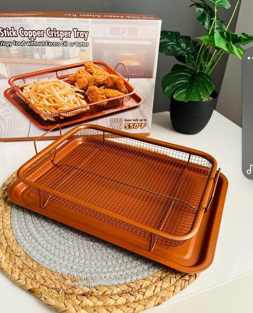 صنية تحمير وتصفية الزيت 2*1 | 2-in-1 Roasting & Oil Draining Tray