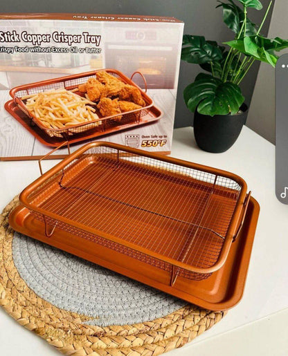 صنية تحمير وتصفية الزيت 2*1 | 2-in-1 Roasting & Oil Draining Tray