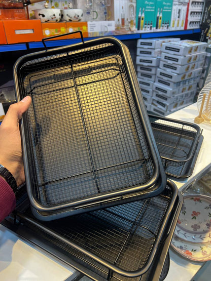 صنية تحمير وتصفية الزيت 2*1 | 2-in-1 Roasting & Oil Draining Tray