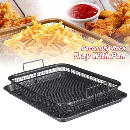 صنية تحمير وتصفية الزيت 2*1 | 2-in-1 Roasting & Oil Draining Tray