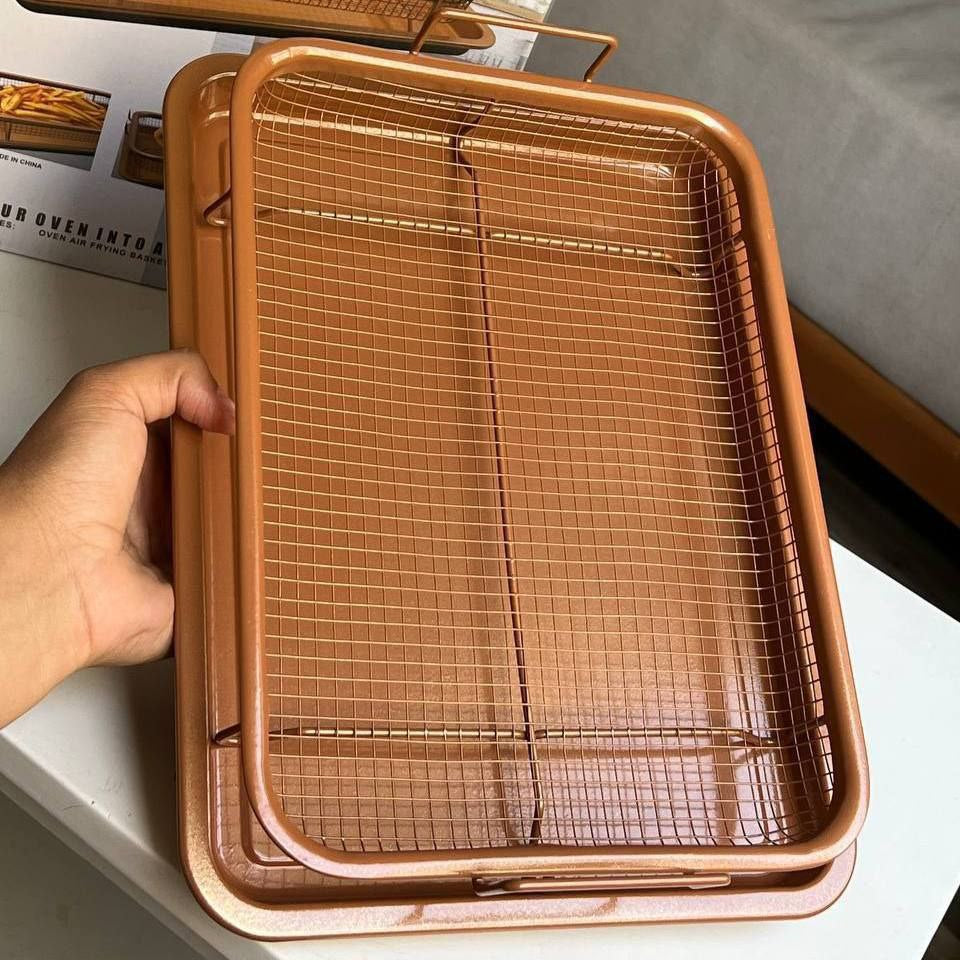 صنية تحمير وتصفية الزيت 2*1 | 2-in-1 Roasting & Oil Draining Tray