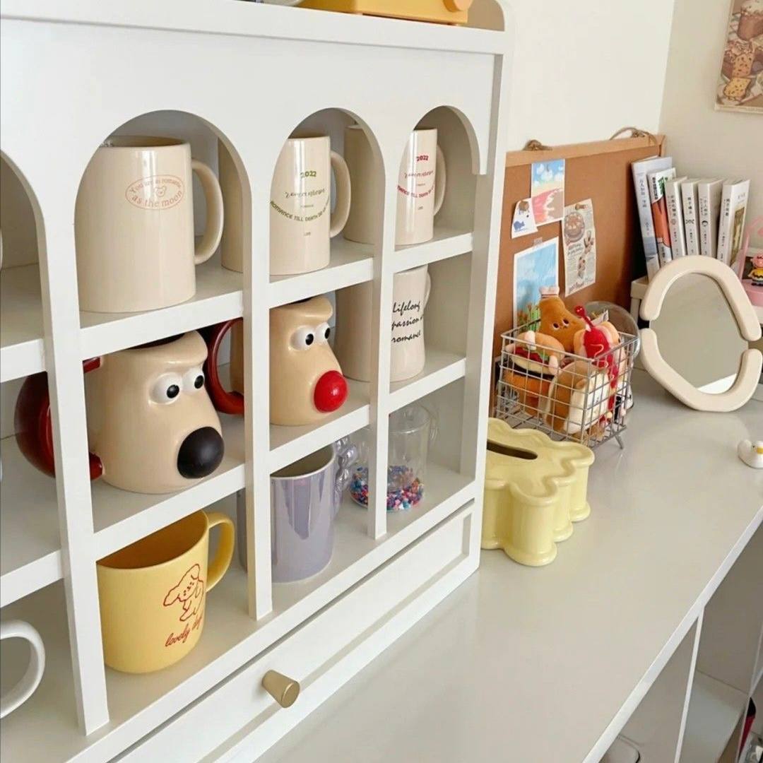 بيت المجات الملكي بدرج | Royal Mug House with  Drawer