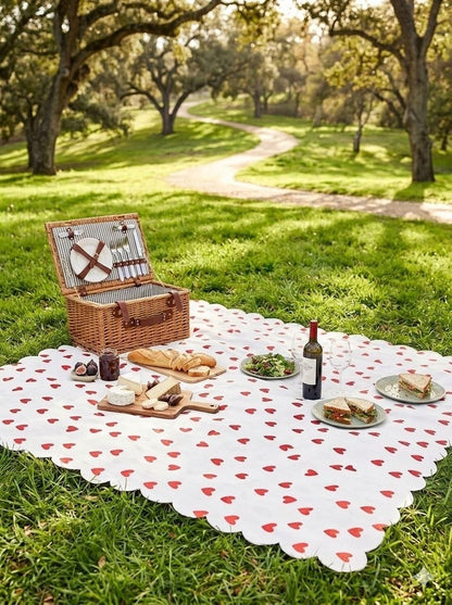 مفارش البيكنك التريند - تصميم الكرز والفيونكة الوردي | Trendy Picnic Blankets - Cherry & Pink Bow Design