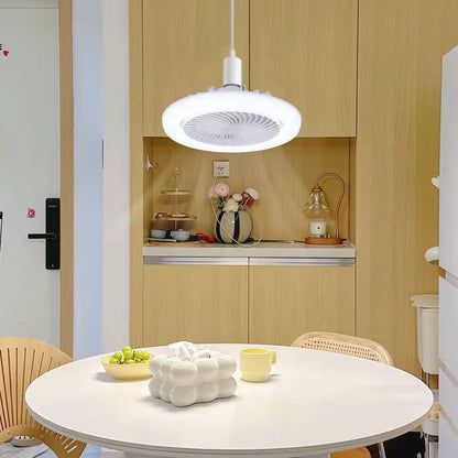 مروحة سقف مع إضاءة LED – تركيب في اللمبة بدون تمديدات | Ceiling Fan Light E27